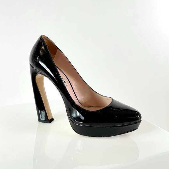 Infamous 2011 Collection! Miu Miu Black Patent Leather Claw...